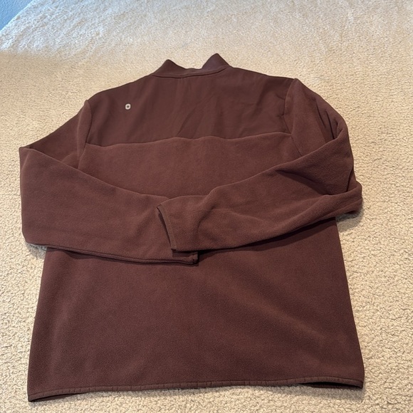 Figs men's On-Shift Fleece Jacket Brown Fleece Zip-Up Jacket size M - Picture 6 of 7